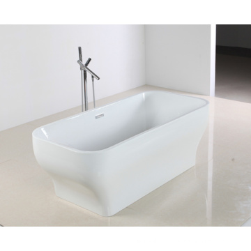 Elegante superficie hermosa forma de bañera de acrílico en estilo independiente